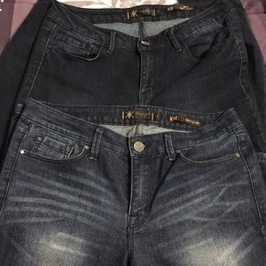 Bundle of 2! Kim Kardashian blue jeans.